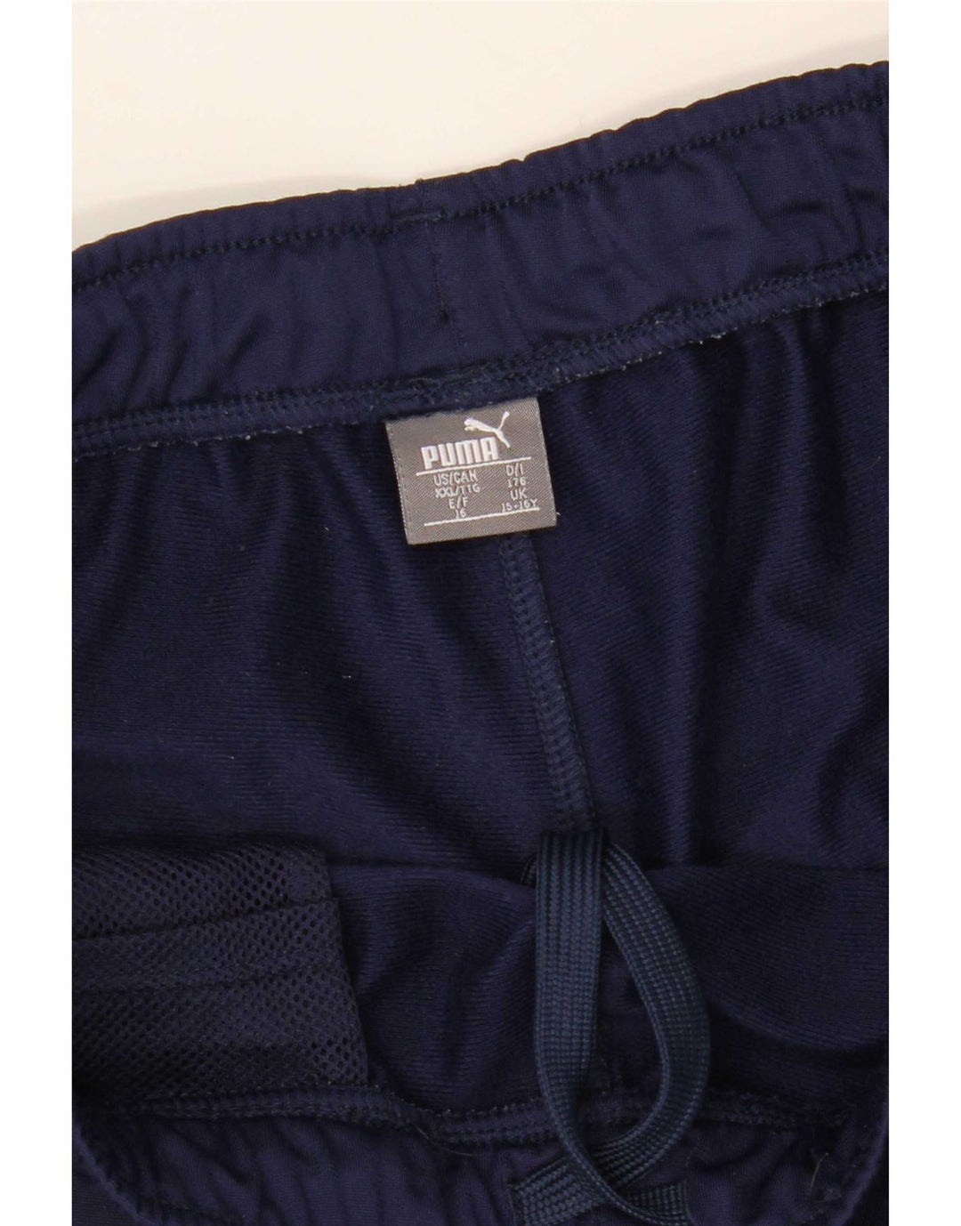 Pantaloni della tuta da ragazzo Puma 15-16 anni in poliestere blu navy