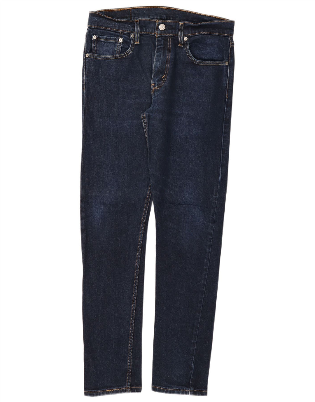 LEVI'S Jeans da uomo 512 slim affusolati W32 L32 cotone blu navy