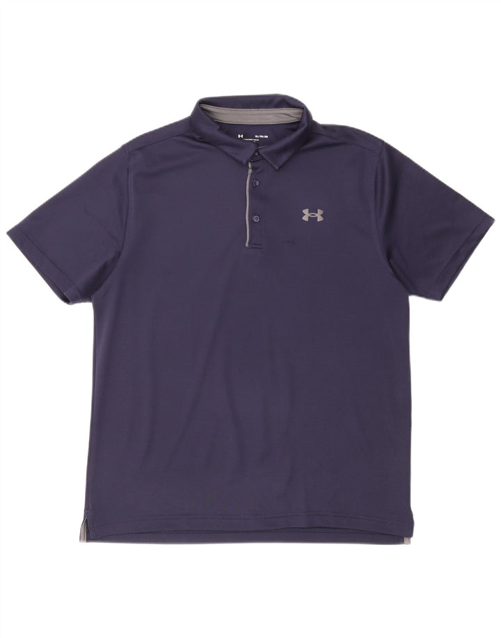 Polo da uomo Under Armour XL blu navy in poliestere
