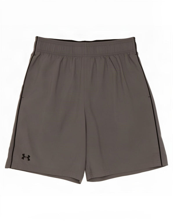 Pantaloncini sportivi Under Armour da uomo Heat Gear Graphic Poliestere grigio medio