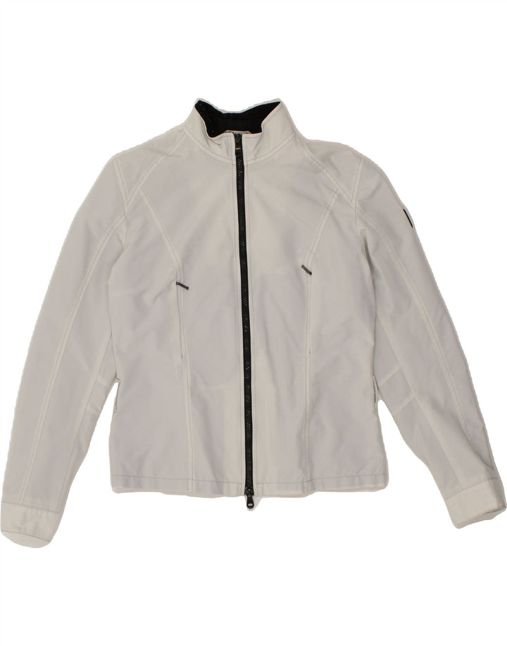 REFRIGIWEAR Womens Rain Jacket IT 44 Medium White Nylon Vintage Refrigiwear and Second-Hand Refrigiwear from Messina Hembry 