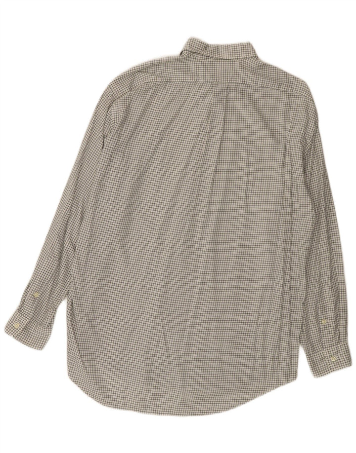 RALPH LAUREN Camicia Blake da uomo in cotone a quadri bianco sporco grande