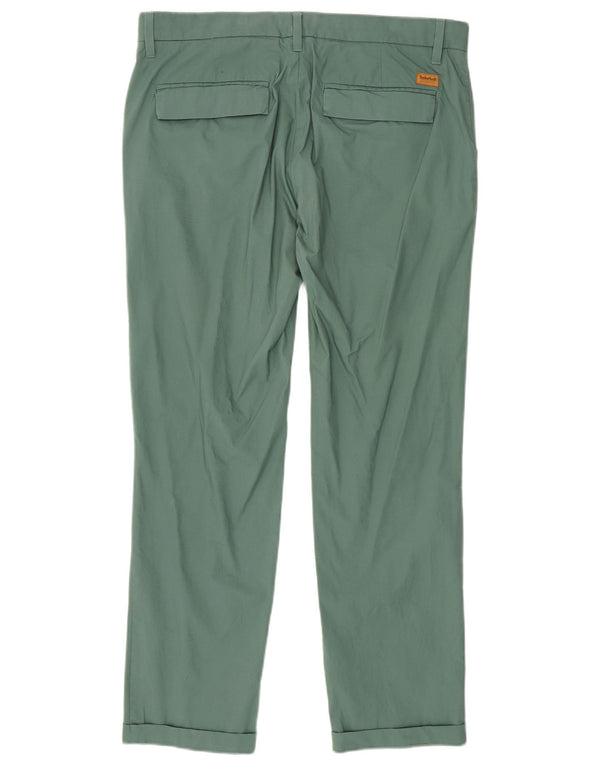 Pantaloni chino da uomo Timberland Pegged W36 L30 in cotone verde