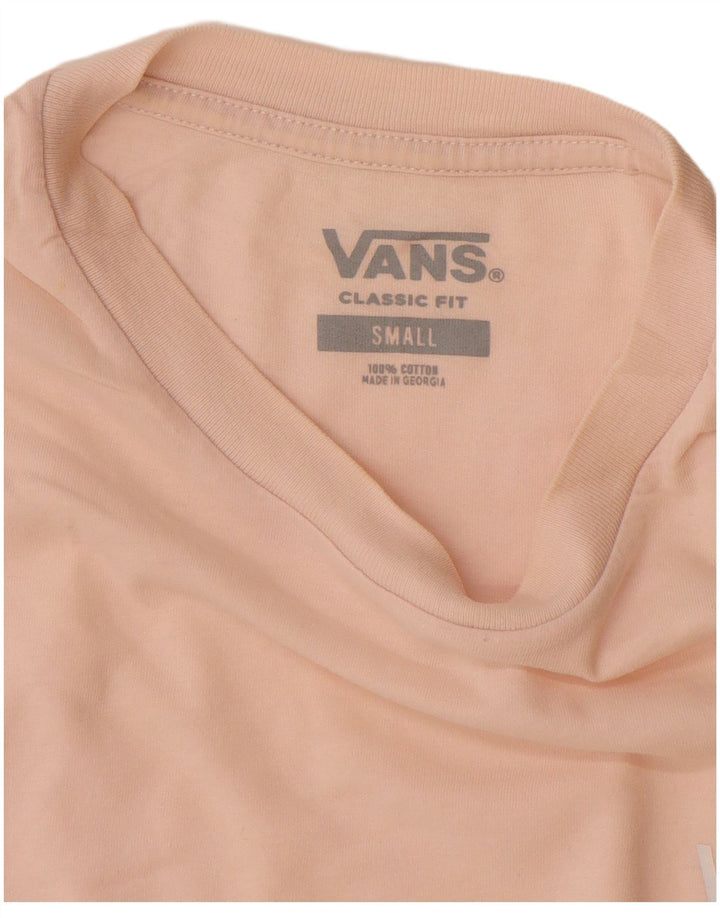 T-shirt da uomo con vestibilità classica VANS, piccola, in cotone rosa