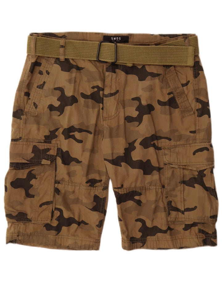 Pantaloncini cargo da uomo Smog medi W32 marrone mimetico