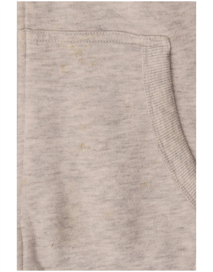 Maglione con cappuccio e zip da uomo Superdry in cotone grigio medio