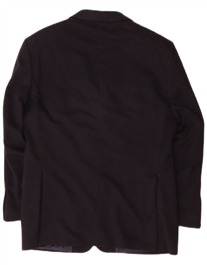 Giacca blazer a 3 bottoni da uomo Daniels & Korff IT 50 Large blu navy in cashmere