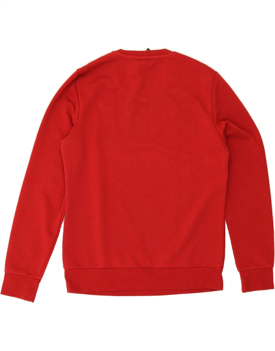 ADIDAS Womens Graphic Sweatshirt Jumper UK 12/14 Medium Red Cotton Vintage Adidas and Second-Hand Adidas from Messina Hembry 