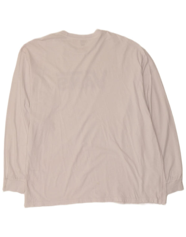 Vans Maglietta grafica da uomo a maniche lunghe 2XL Cotone bianco