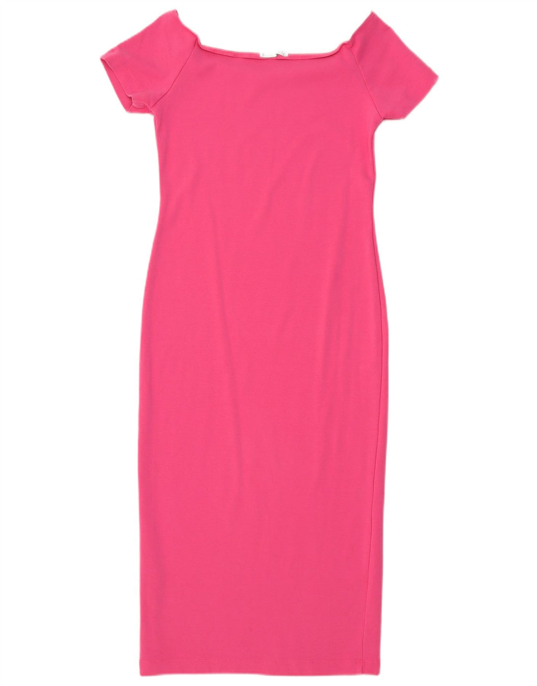 Abito Tubino ZARA Donna UK 12 Cotone Rosa Medio