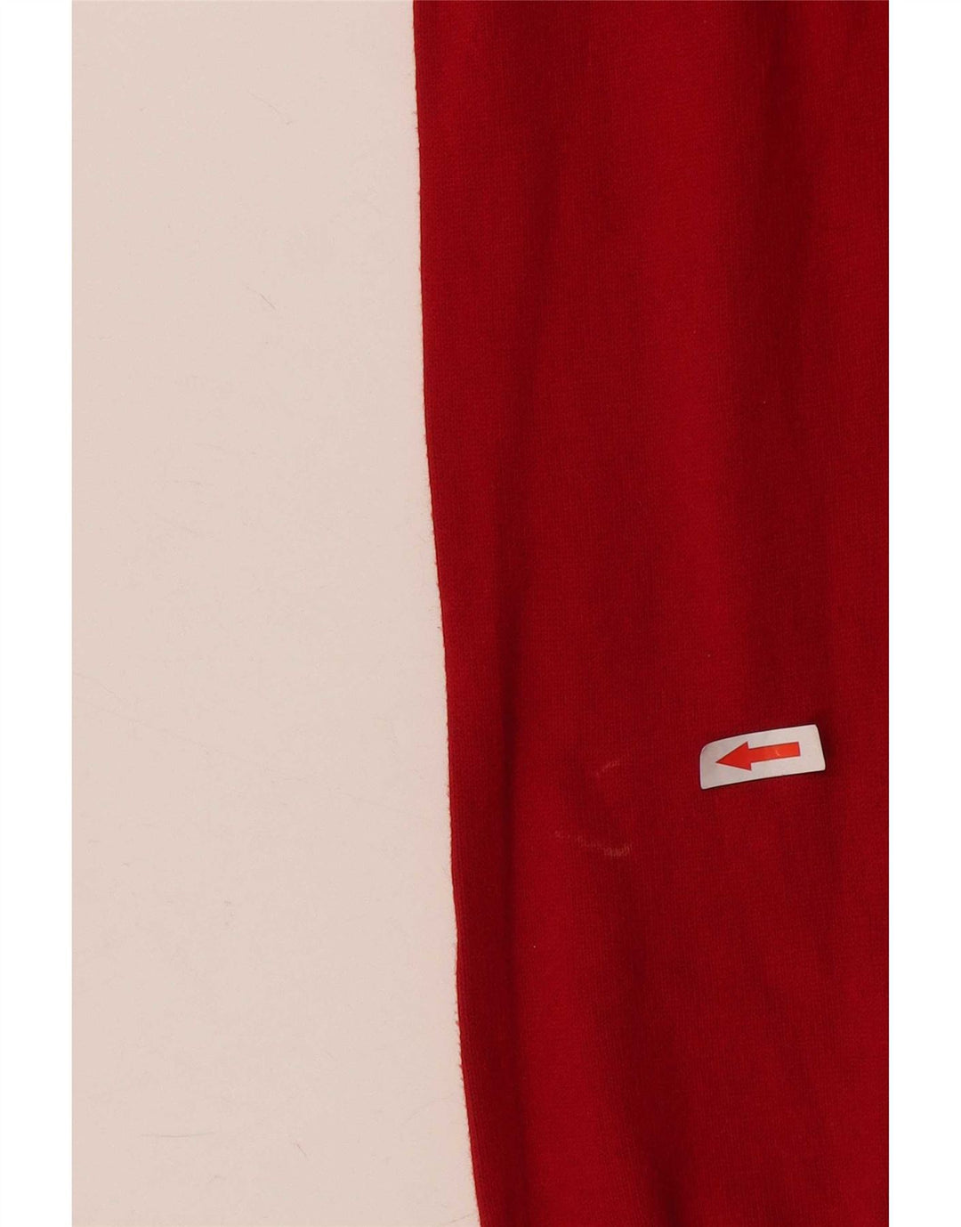 Maglione maglione con scollo a V da donna Zara UK 12 cotone rosso medio
