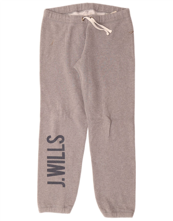 JACK WILLS Pantaloni da tuta con grafica da donna Joggers UK 10 Small Grigio