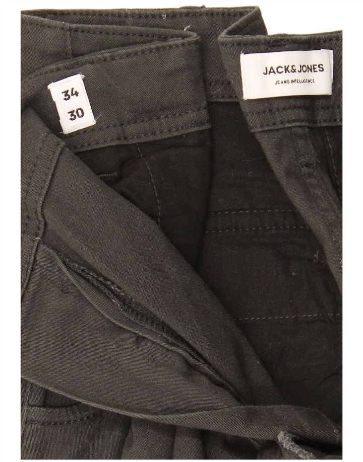 Pantaloni cargo da jogging da uomo Jack & Jones W34 L30 neri
