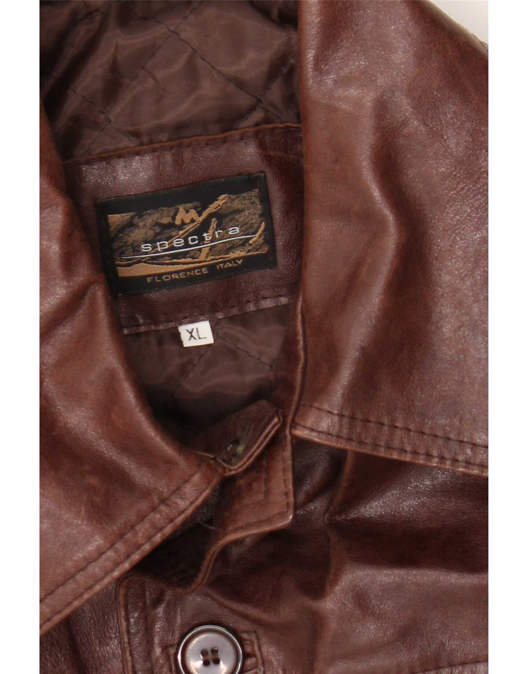 Giacca in pelle da uomo Spectra UK 42 XL Marrone