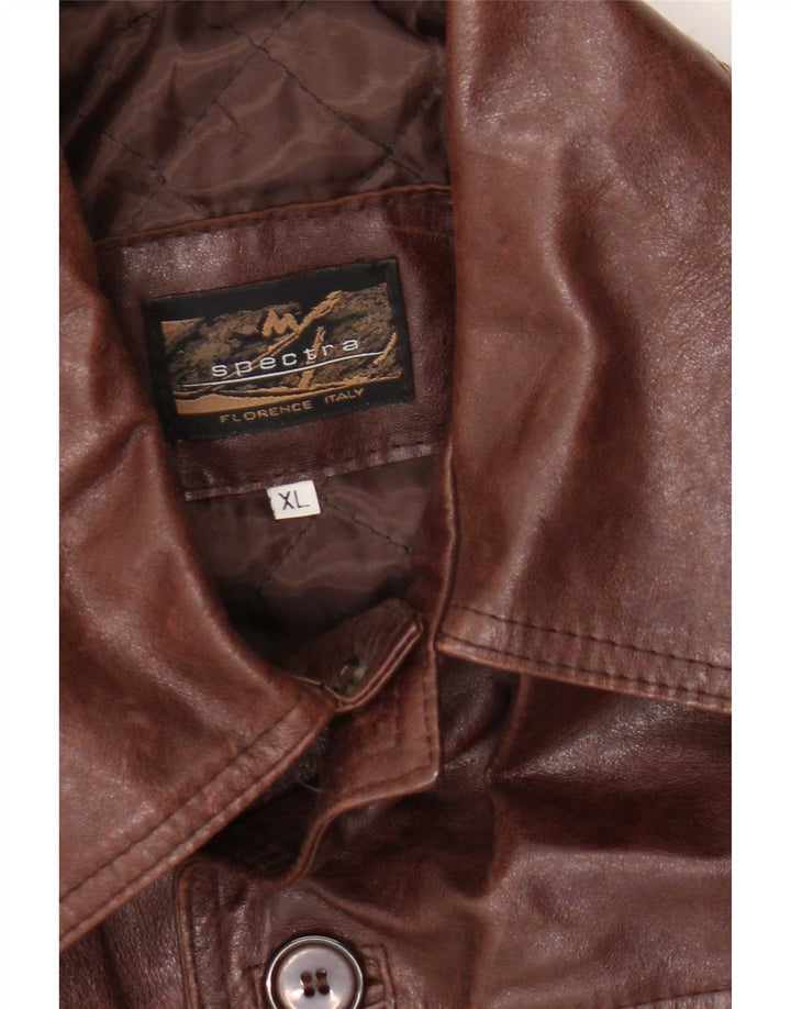 Giacca in pelle da uomo Spectra UK 42 XL Marrone