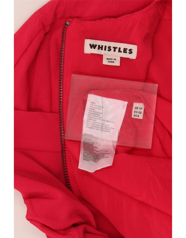 Abito tubino da donna Whistles UK 12 poliestere rosso medio