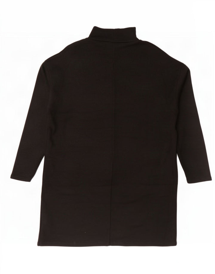 Abito maglione oversize da donna Zara UK 14 viscosa nera media