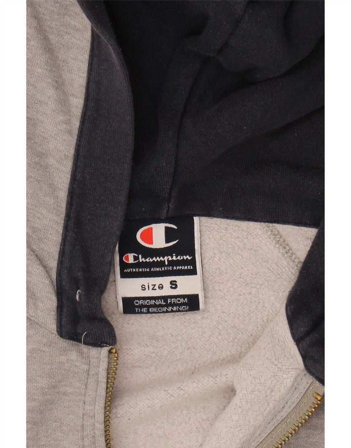 CHAMPION Mens Zip Hoodie Sweater Small Grey Cotton Vintage Champion and Second-Hand Champion from Messina Hembry 