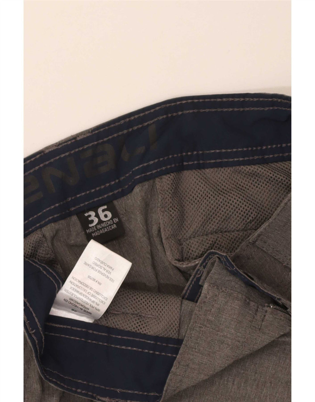 Pantaloncini cargo da uomo Denali W36 Large Grigio Poliestere