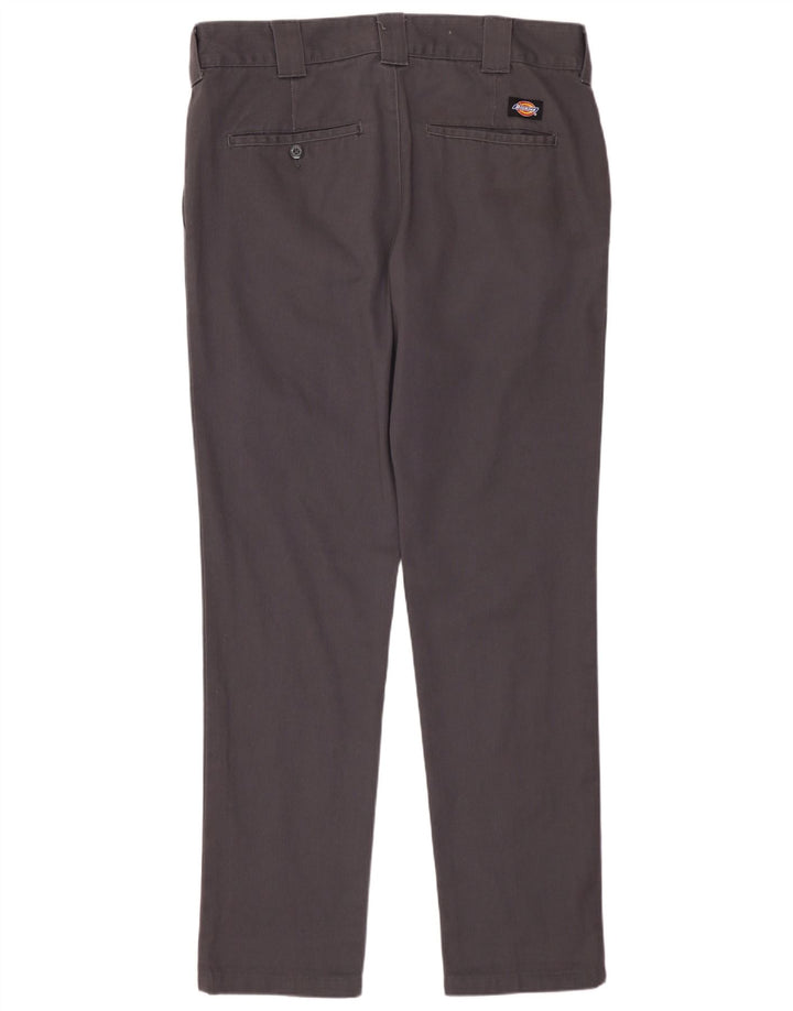 DICKIES Pantaloni chino slim fit da uomo W32 L32 in cotone grigio