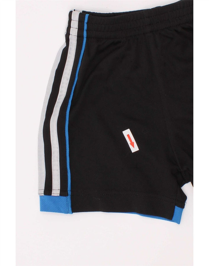 Pantaloncini sportivi Adidas da ragazzo 2-3 anni in poliestere color block nero