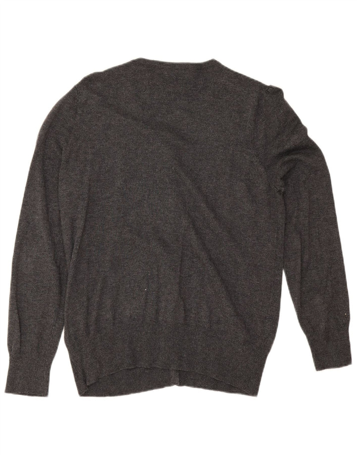 Maglione cardigan da donna Marks & Spencer UK 14 Viscosa grigio medio