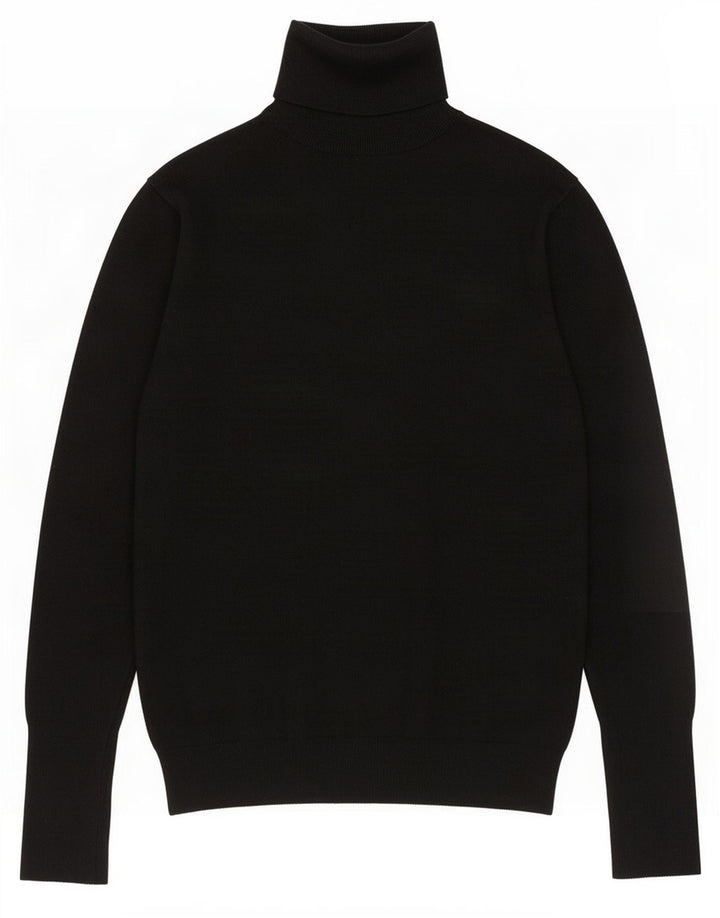 Maglione maglione a collo alto da donna Zara UK 14 grande nero