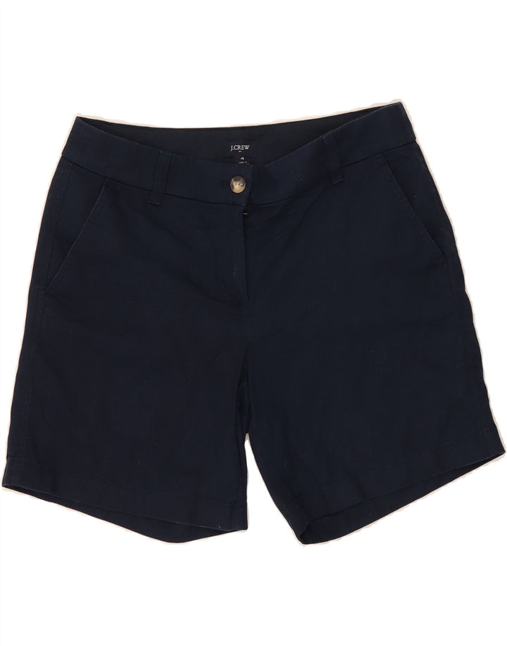 J. CREW Womens Chino Shorts US 4 Small W30 Navy Blue Cotton Vintage J. Crew and Second-Hand J. Crew from Messina Hembry 