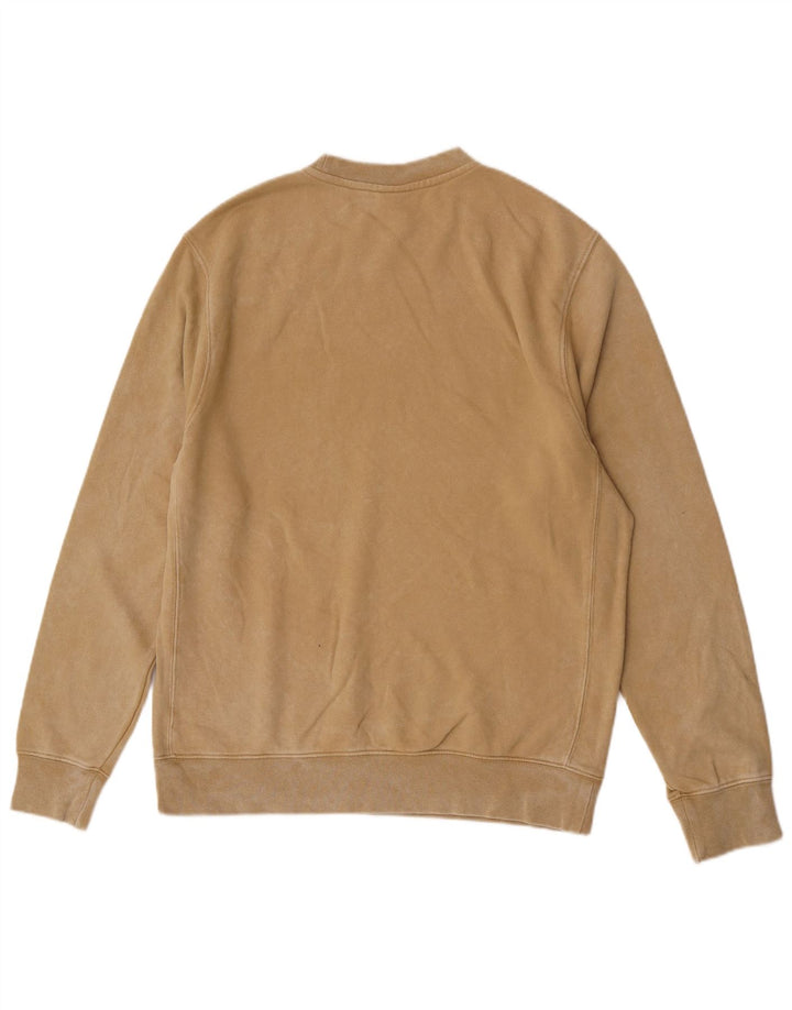 Felpa grafica da uomo Nike Felpa in cotone marrone medio