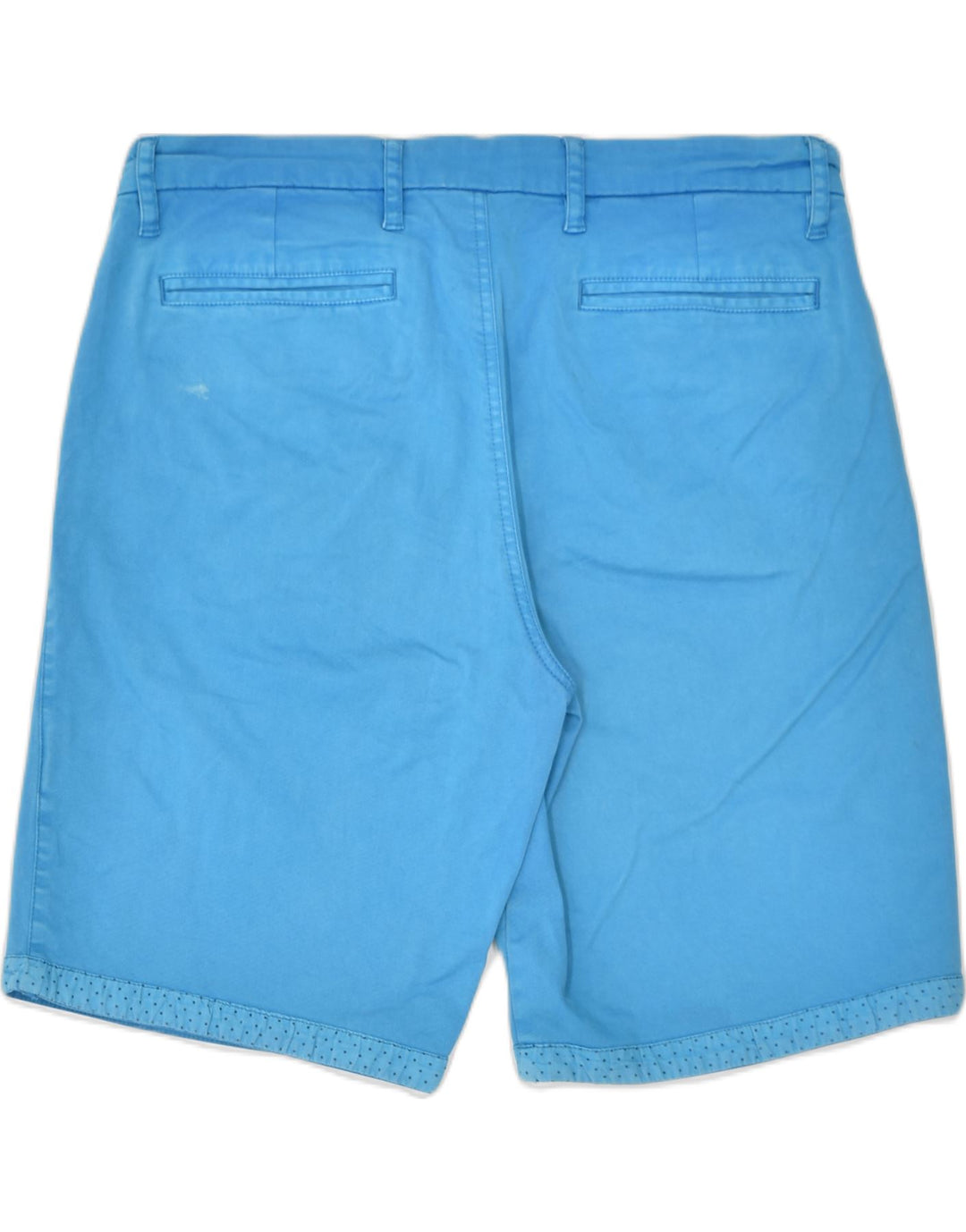 WEIRD FISH Womens Chino Shorts US 10 Large Blue Cotton | Vintage | Thrift | Second-Hand | Used Clothing | Messina Hembry 