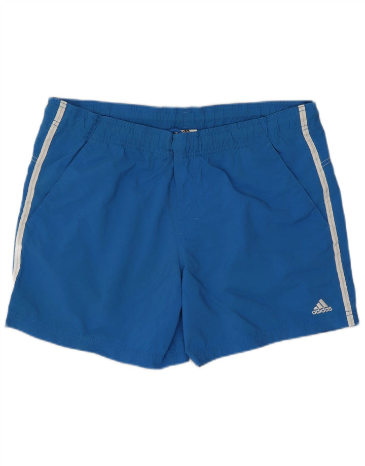 Pantaloncini da bagno Adidas da uomo blu medio in poliammide
