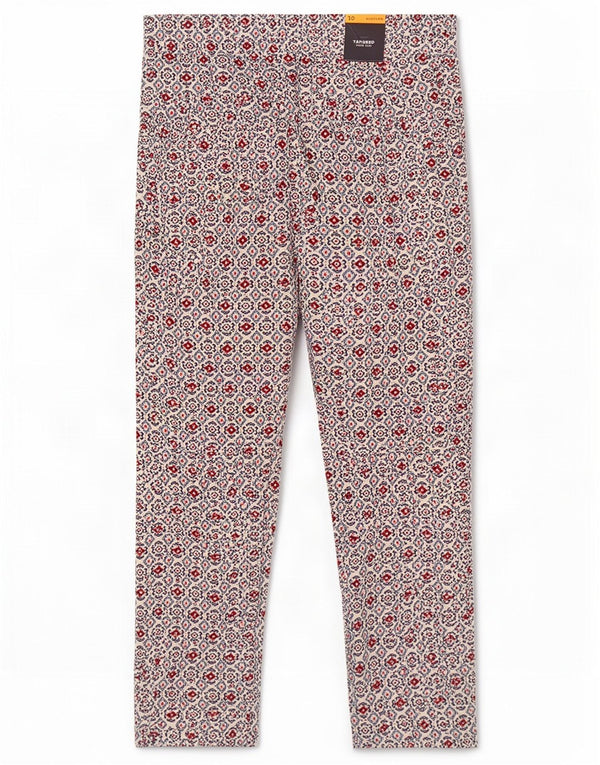 Pantaloni casual a vita alta da donna Marks & Spencer UK 10 piccoli W28 L27 Beige