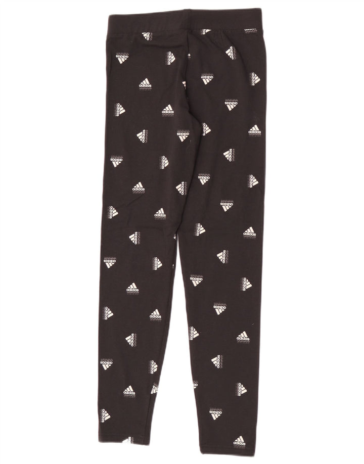 Leggings grafici Adidas per ragazze 13-14 anni neri