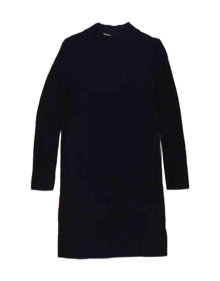Abito a trapezio a maniche lunghe da donna Phase Eight UK 12 Viscosa blu navy medio