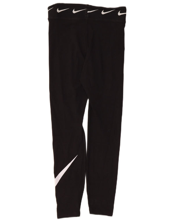 Leggings grafici da donna Nike UK 10 piccoli cotone nero