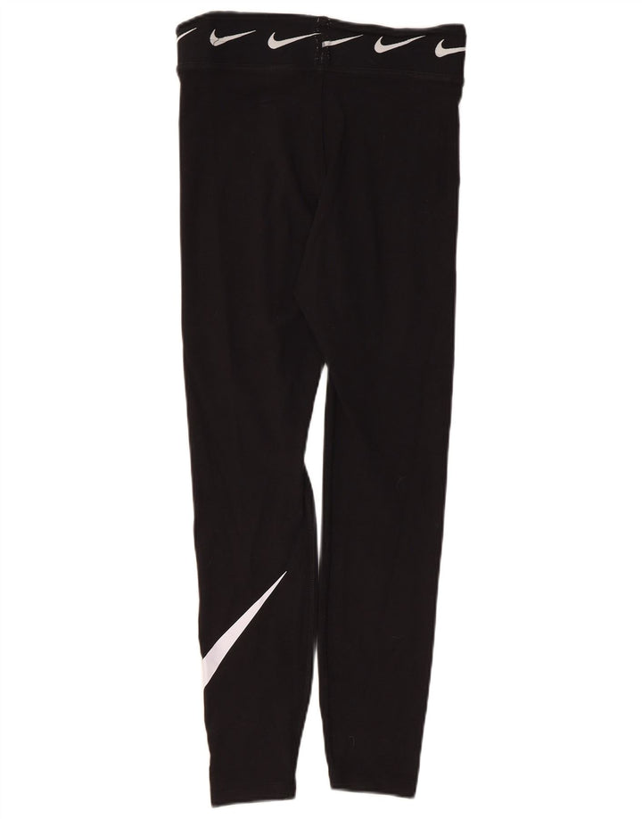 Leggings grafici da donna Nike UK 10 piccoli cotone nero