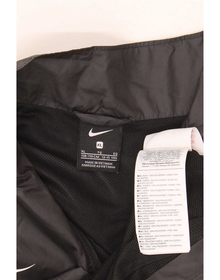 Giacca superiore della tuta da ragazzo Nike 13-14 anni XL poliestere nero