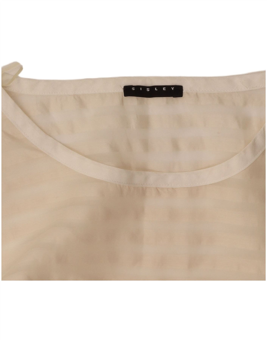 Camicetta da donna SISLEY Top UK 12 medio a righe bianco sporco