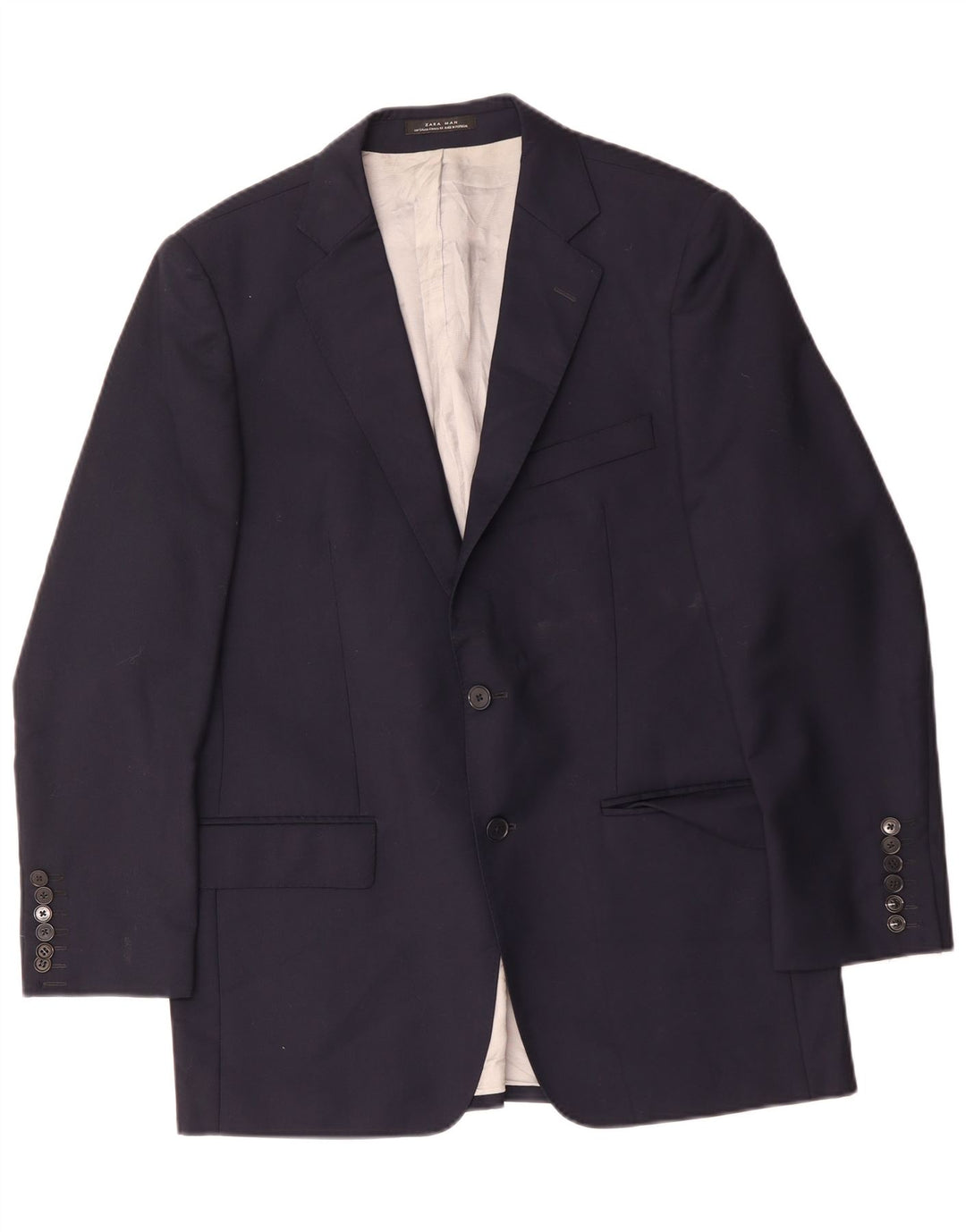 Giacca blazer da uomo a 2 bottoni Zara EU 54 XL blu navy