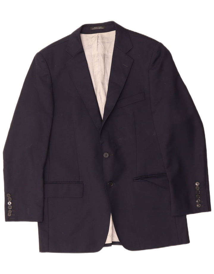 Giacca blazer da uomo a 2 bottoni Zara EU 54 XL blu navy