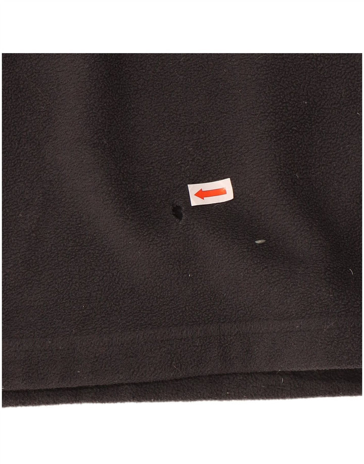 Maglione in pile da uomo Columbia con zip e collo, grande, in poliestere grigio