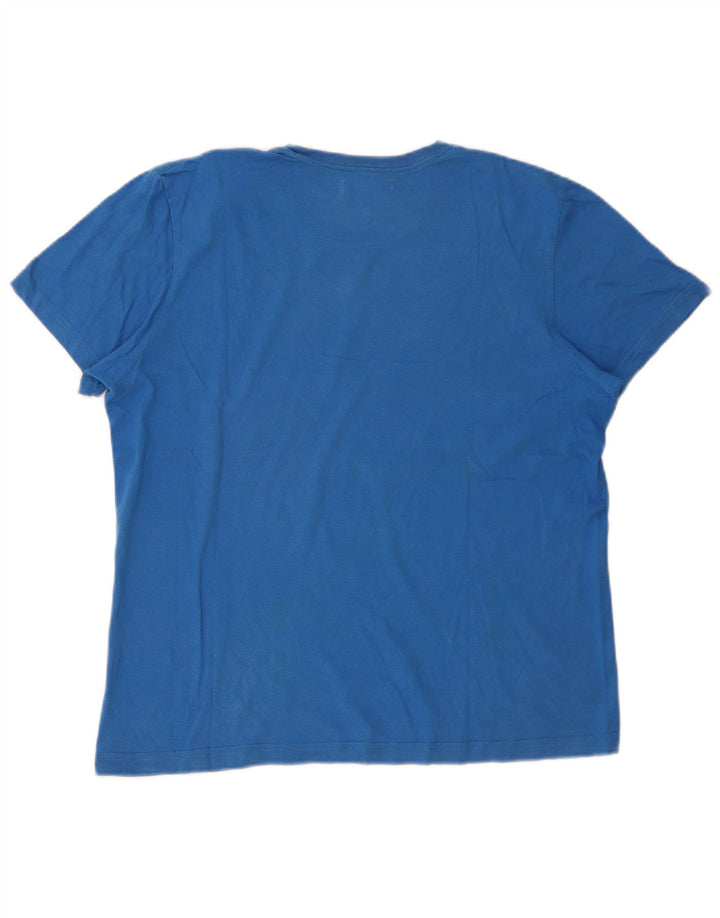 Maglietta grafica da uomo Adidas Top grande blu
