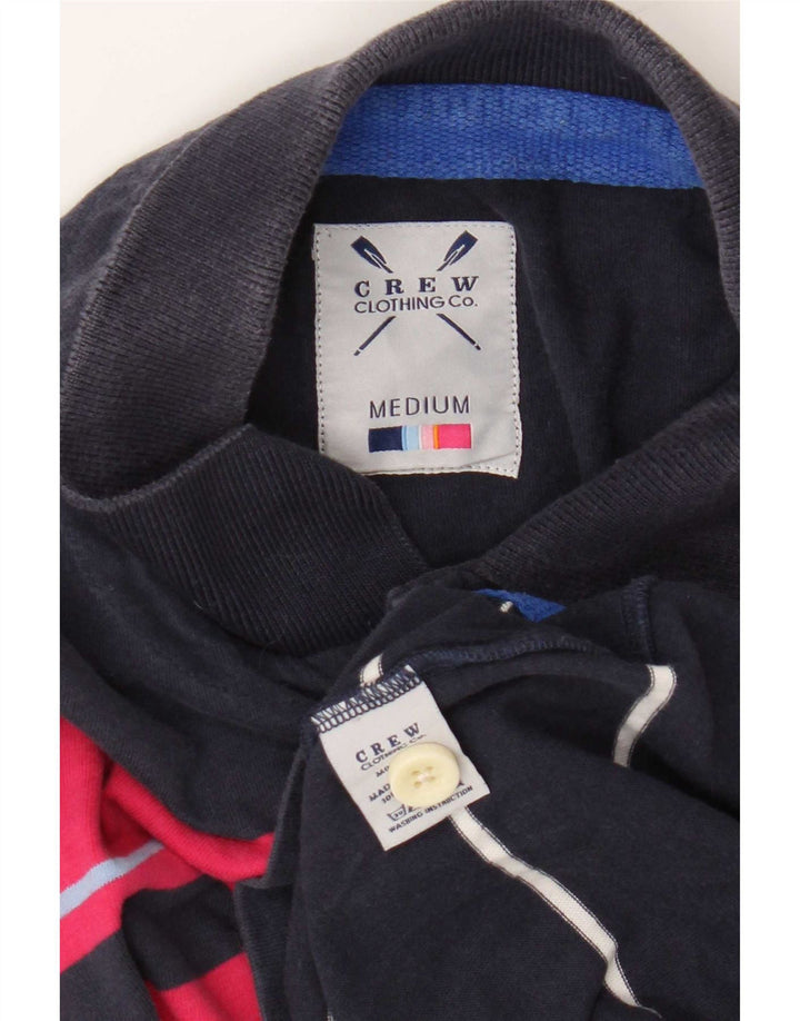 Crew Clothing Polo da uomo in cotone color block medio blu navy