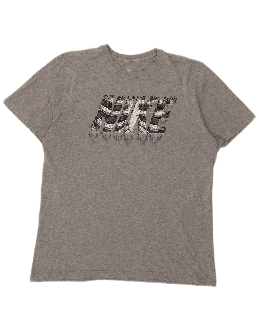T-shirt grafica Nike da uomo con vestibilità standard, XL, grigia