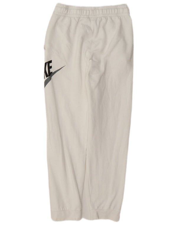 Pantaloni da tuta con grafica Nike da ragazzo, pantaloni da jogging, 13-14 anni, XL, cotone bianco
