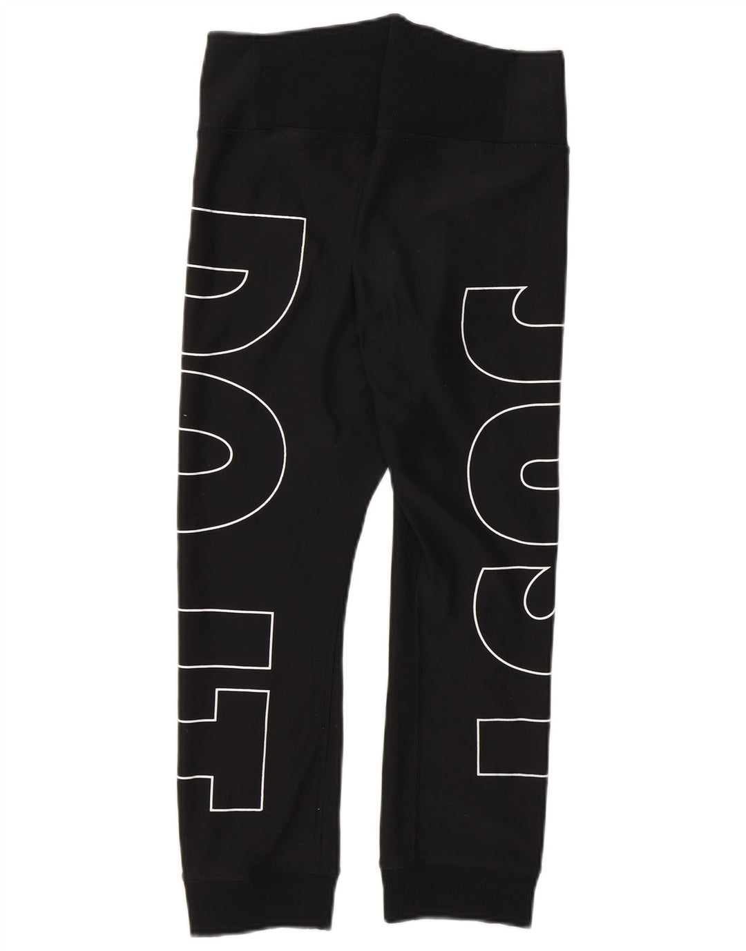 NIKE Pantaloni da tuta con grafica Dri Fit da donna Joggers UK 8 Small Nero