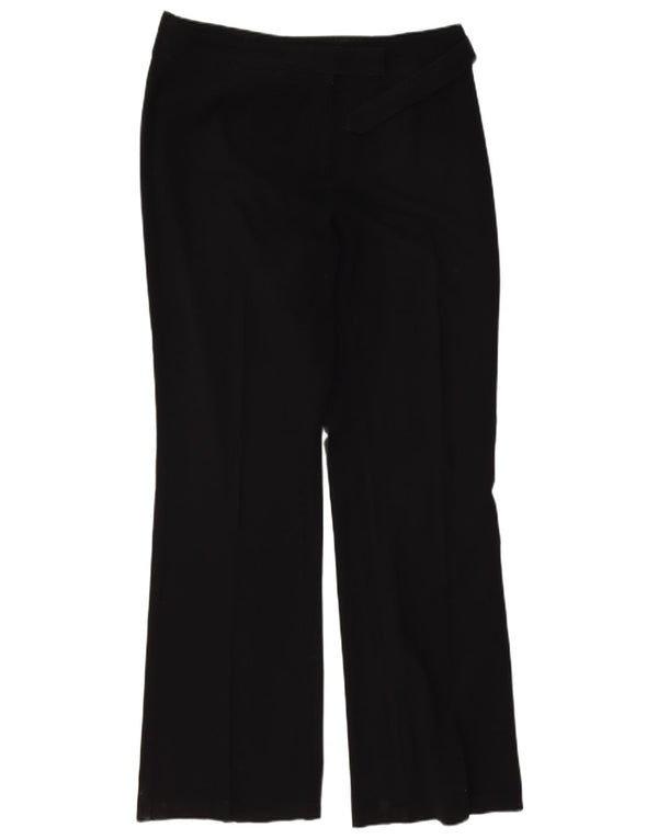 Pantaloni da abito Bootcut da donna Marks & Spencer UK 16 Large W34 L32 Nero