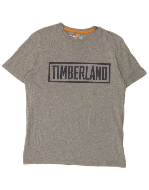 T-shirt grafica da uomo con vestibilità regolare Timberland XL grigia
