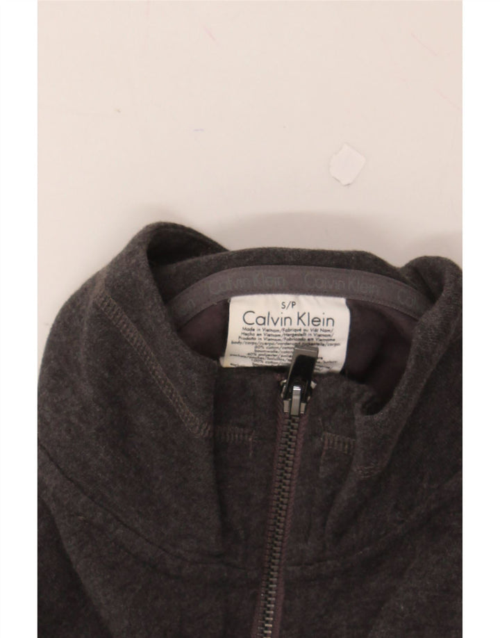 CALVIN KLEIN Mens Tracksuit Top Jacket Small Grey Cotton Vintage Calvin Klein and Second-Hand Calvin Klein from Messina Hembry 