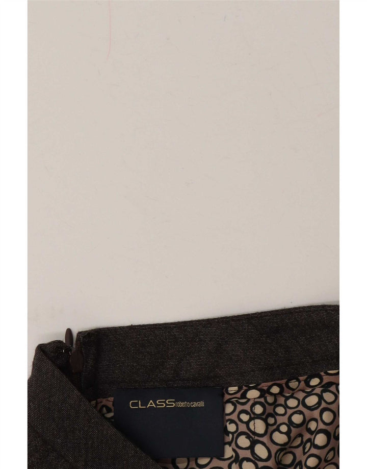 Gonna a trapezio pieghettata da donna Roberto Cavalli W28 Grigio medio